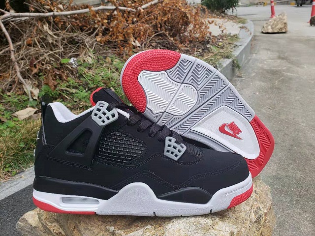 Air Jordan Retro 4 Grade AAA Bred [Cheap Jordans Shoes 4 23]